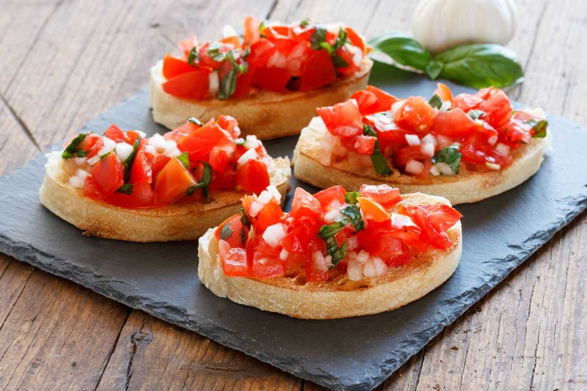 Bruschetta al Pomodoro at The Kitchen Table 