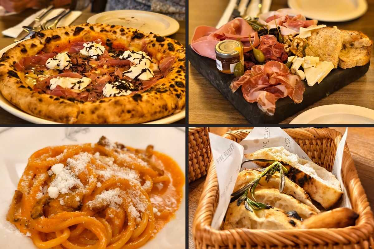 Cold cut plate and siganture pizza at MARNI Phuket Town