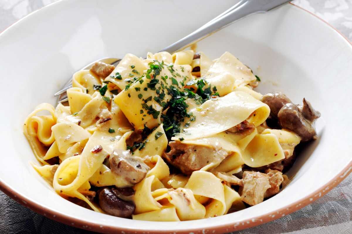 Pappardelle al Tartufo at Trattoria Capri da Rico