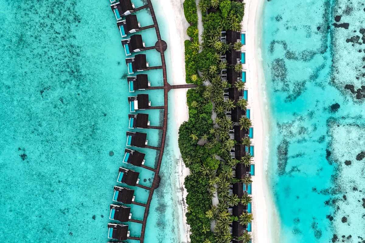 Kuramathi Maldives Drone View