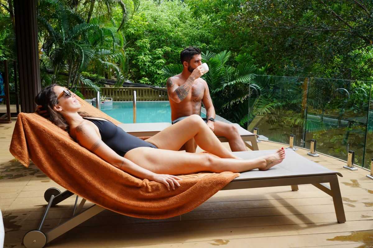 Relaxing by the Pool at Tanote Villa Resort 