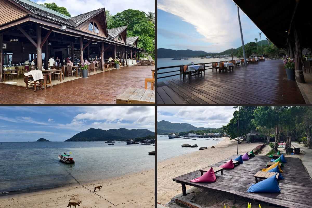 Beachfront restaurant at Sensi Paradise Beach Resort, Koh Tao