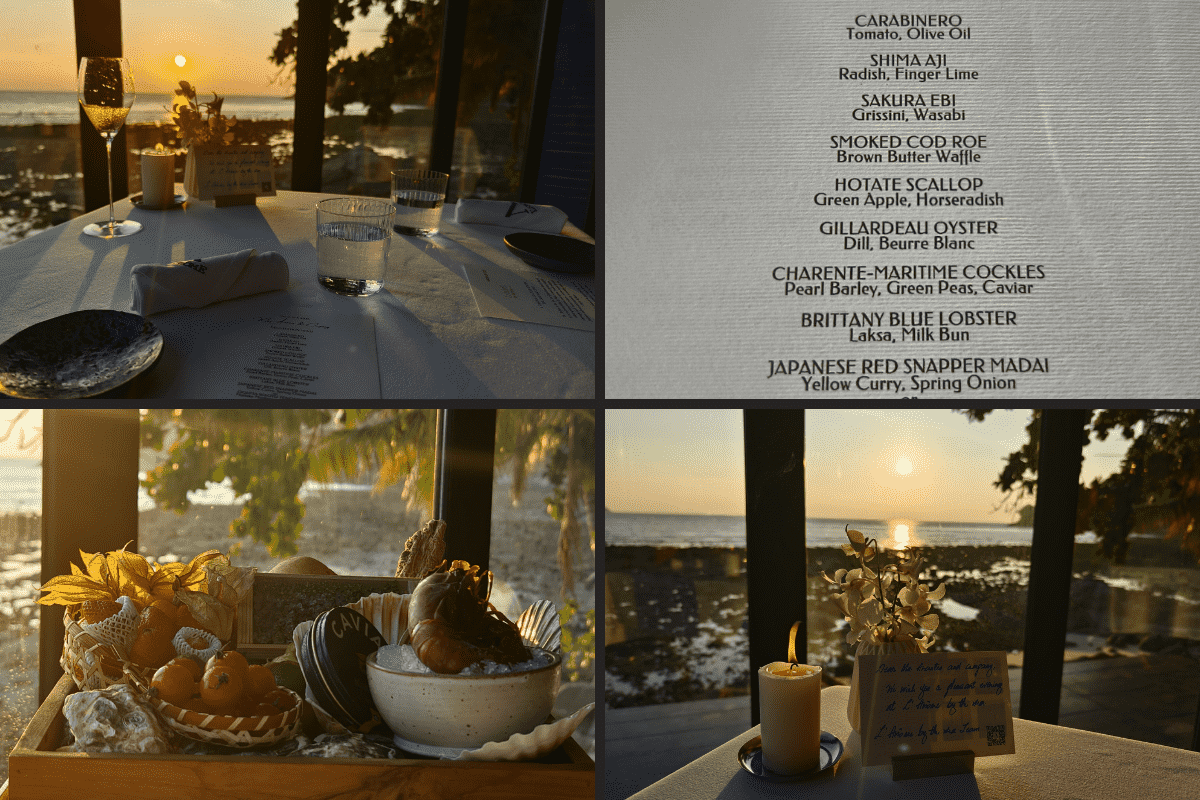 Sunset dining experience