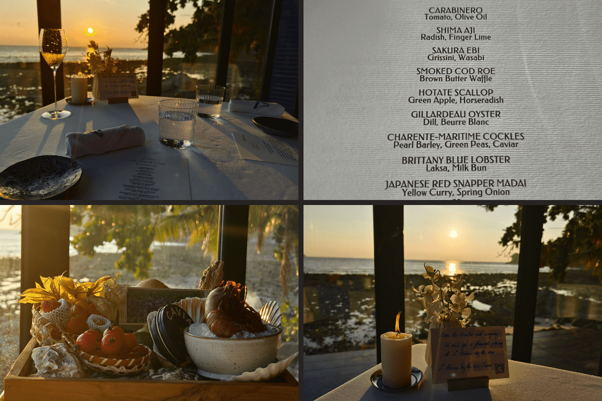 Sunset dining experience